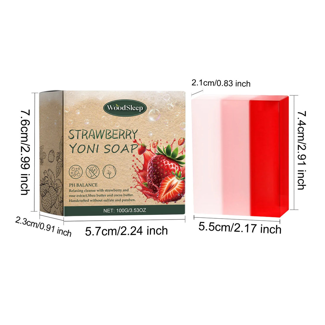 Woodsleep Strawberry Yoni Soap
