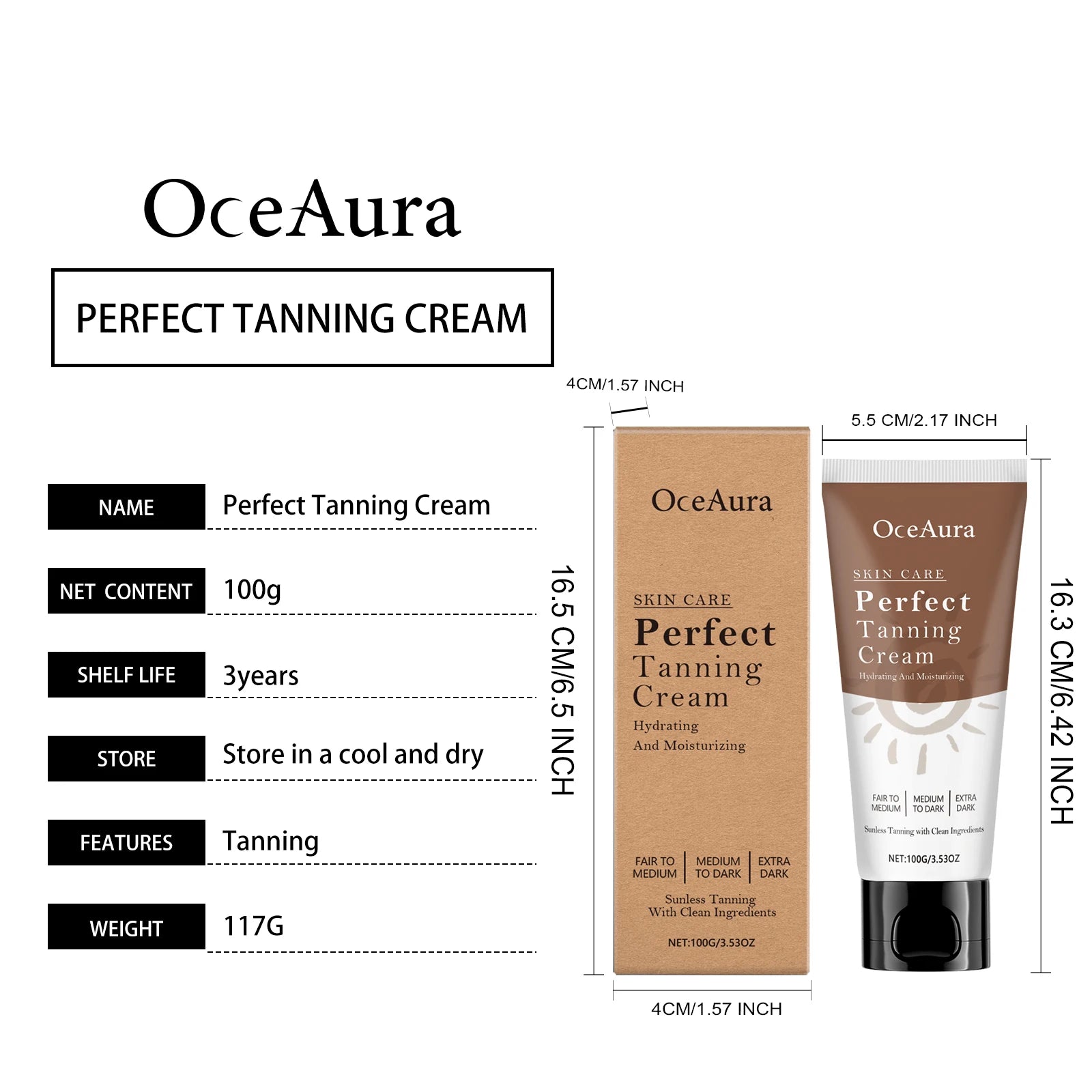 Oceaura 100g Tanning Accelerator Cream