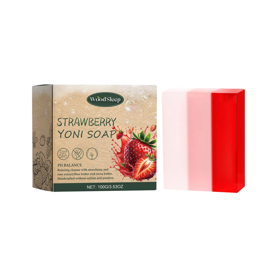 Woodsleep Strawberry Yoni Soap