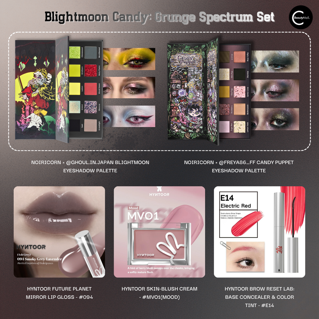 NOIRICORN × @ghoul.in.japan BLIGHTMOON Eyeshadow Palette