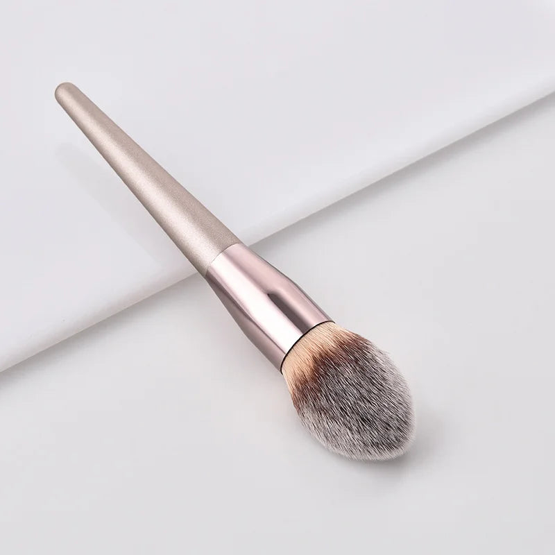 Hot Champagne Makeup Brush Set – 10pcs Beauty Tools
