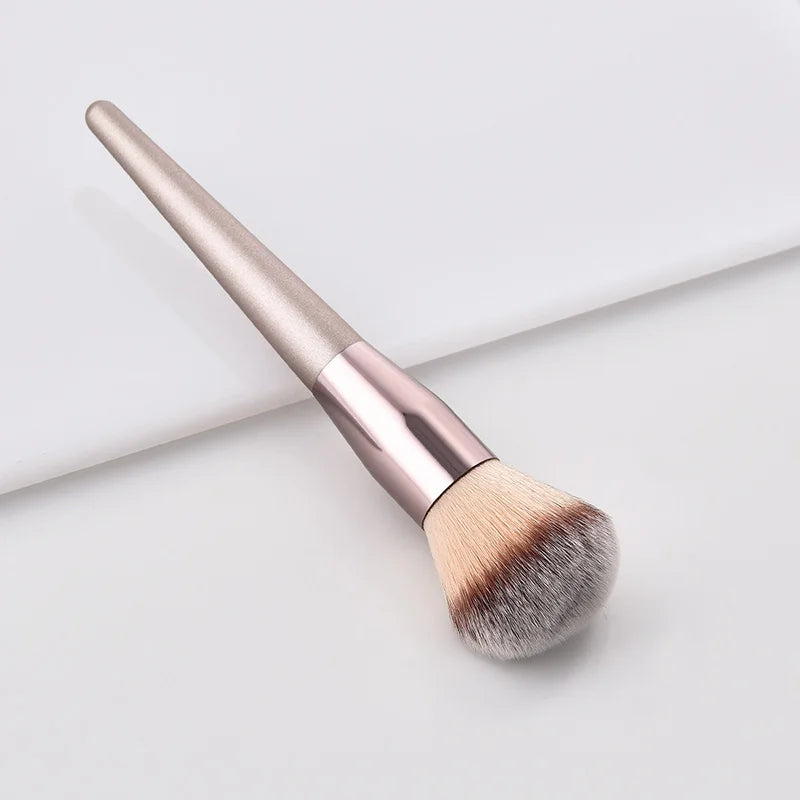 Hot Champagne Makeup Brush Set – 10pcs Beauty Tools