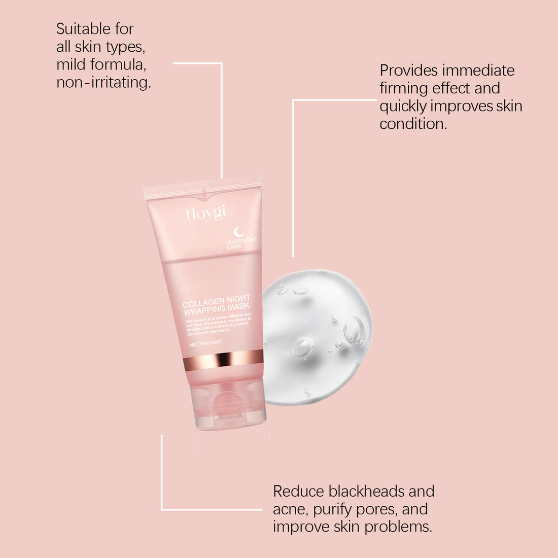 Korean Collagen Overnight Peel-Off Facial Mask Set