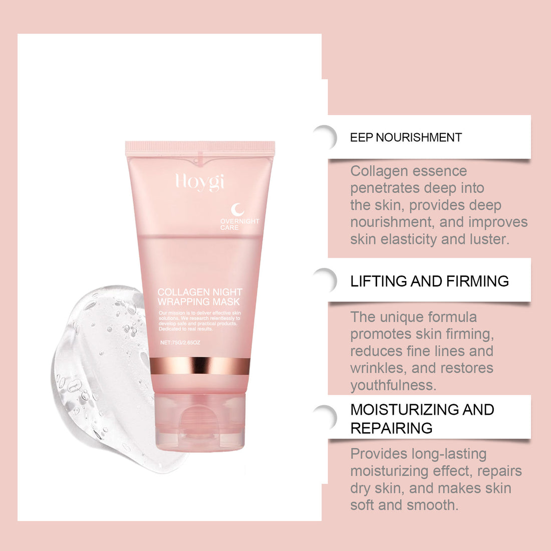 Korean Collagen Overnight Peel-Off Facial Mask Set