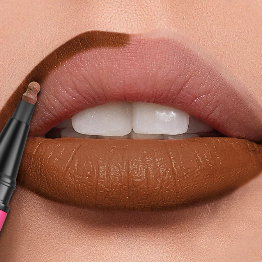 1PC 12-Color Waterproof Matte Lip Liner Pencil