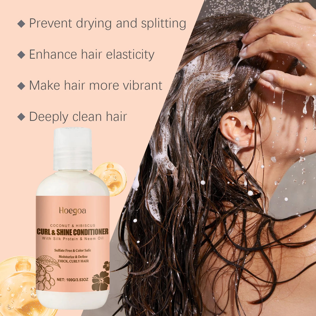 Hoegoa Coconut Hair Care Set – Shampoo, Conditioner & Repair Treatment