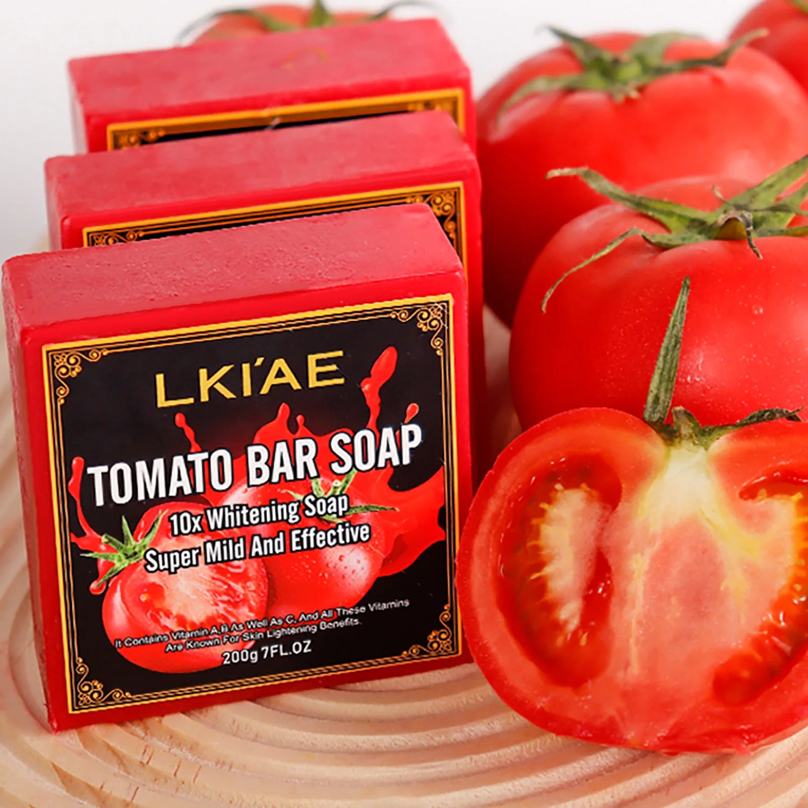 LKIAE Tomato Fruit Scented Natural Bar Soap – 200g
