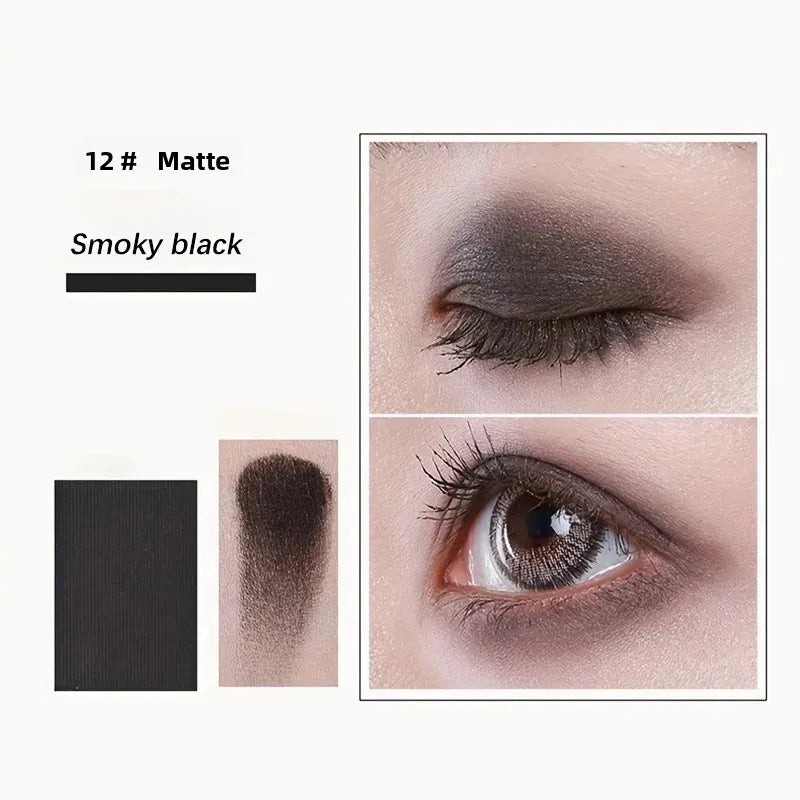 12-Color Pro Eyeshadow Palette – Matte & Shimmer Nudes