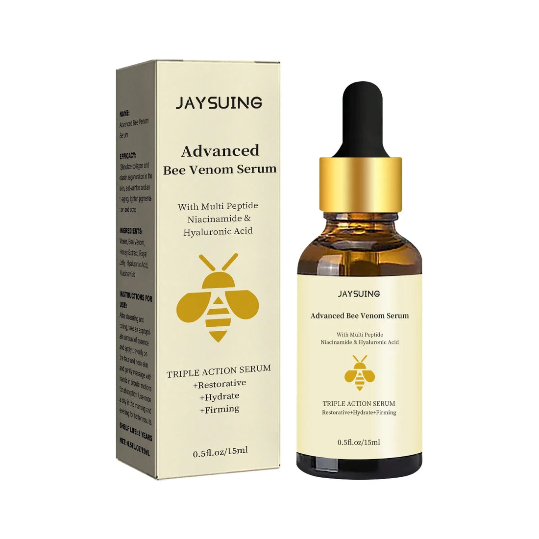1/2/3pcs Bee Venom Facial Serum – Wrinkle Reduction & Skin Tightening