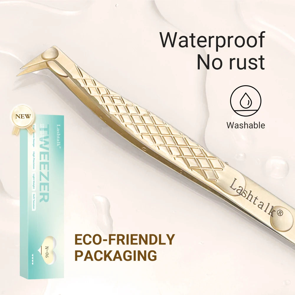 Lashtalk Stainless Steel Eyelash Extension Tweezers