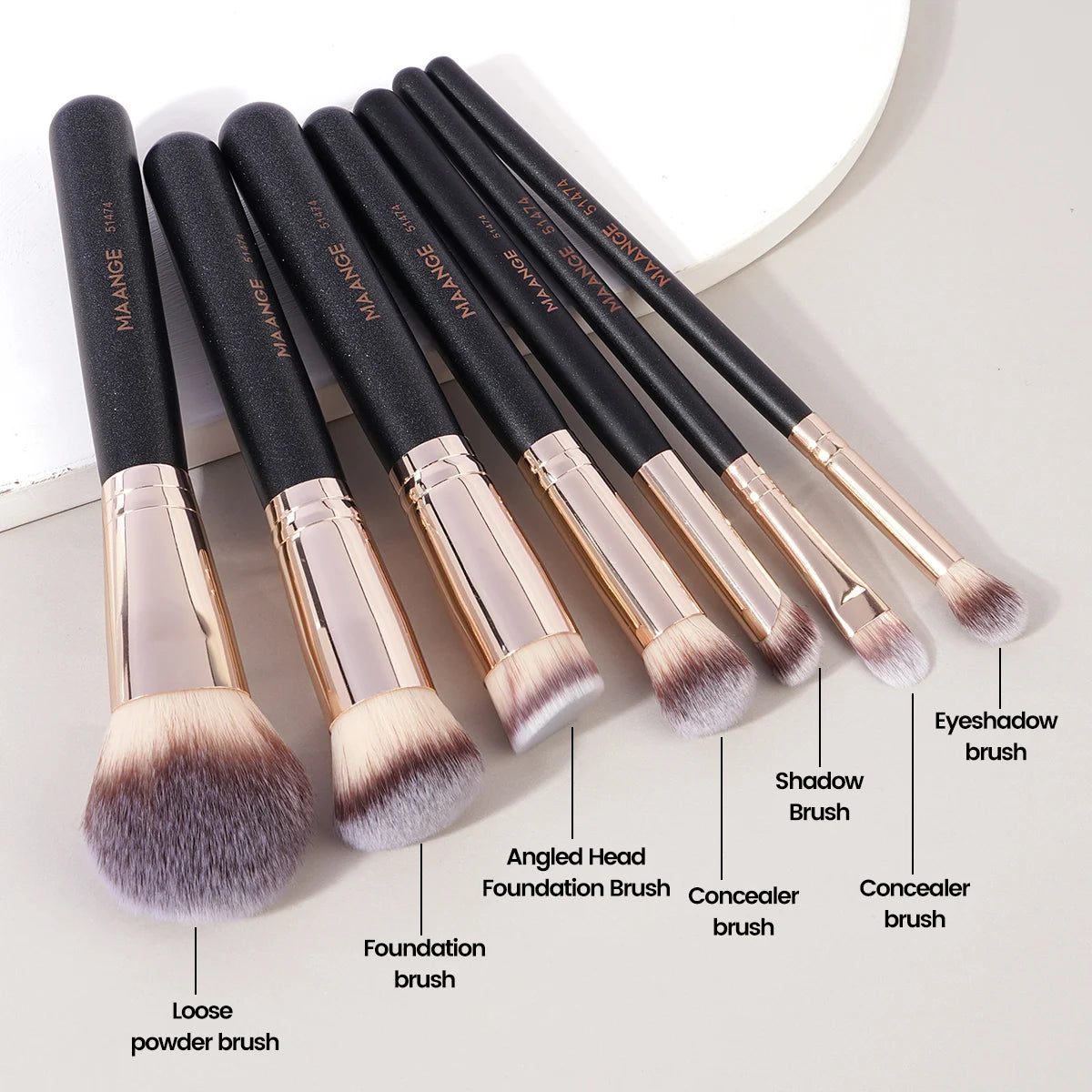 7-Piece Soft Makeup Brush Set