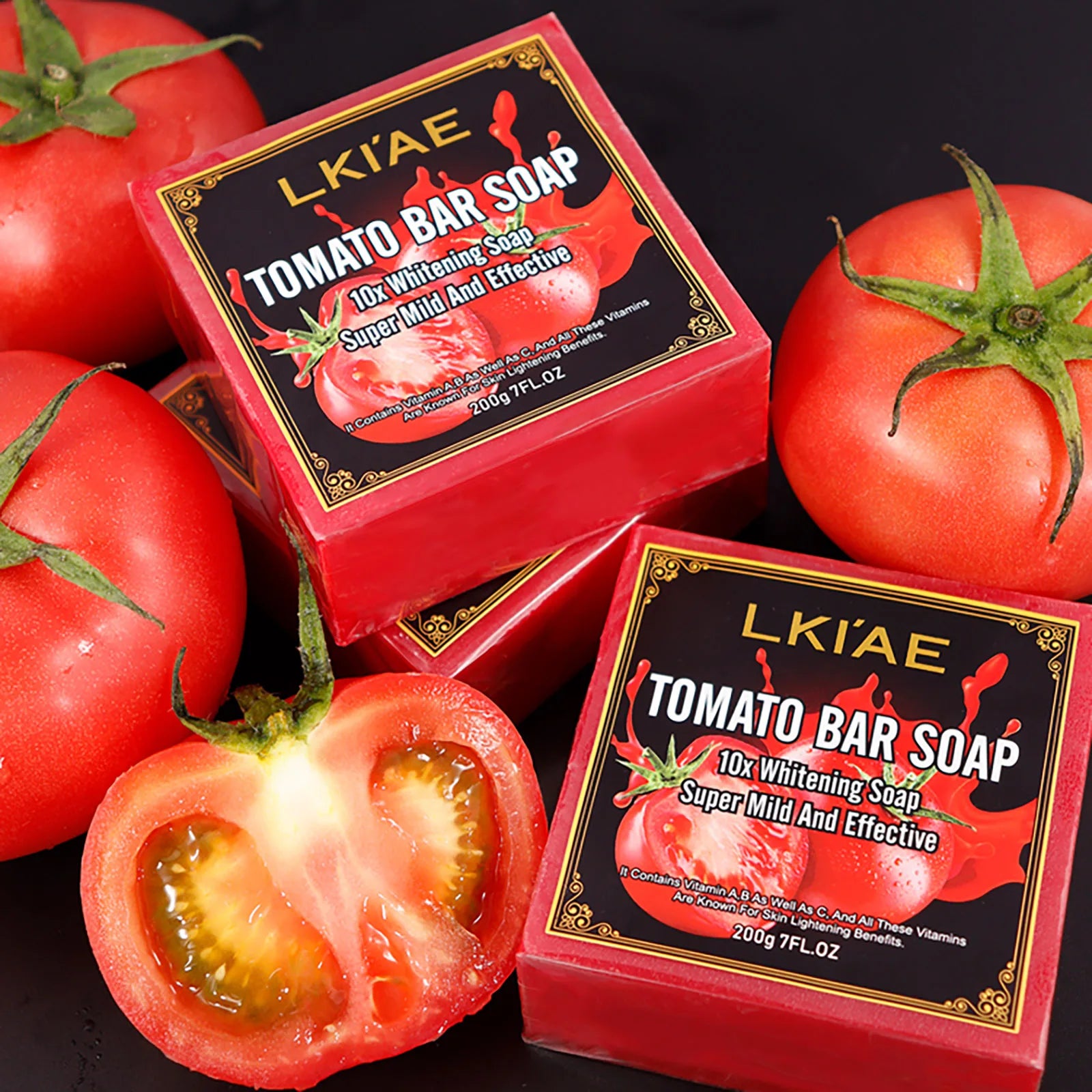 LKIAE Tomato Fruit Scented Natural Bar Soap – 200g