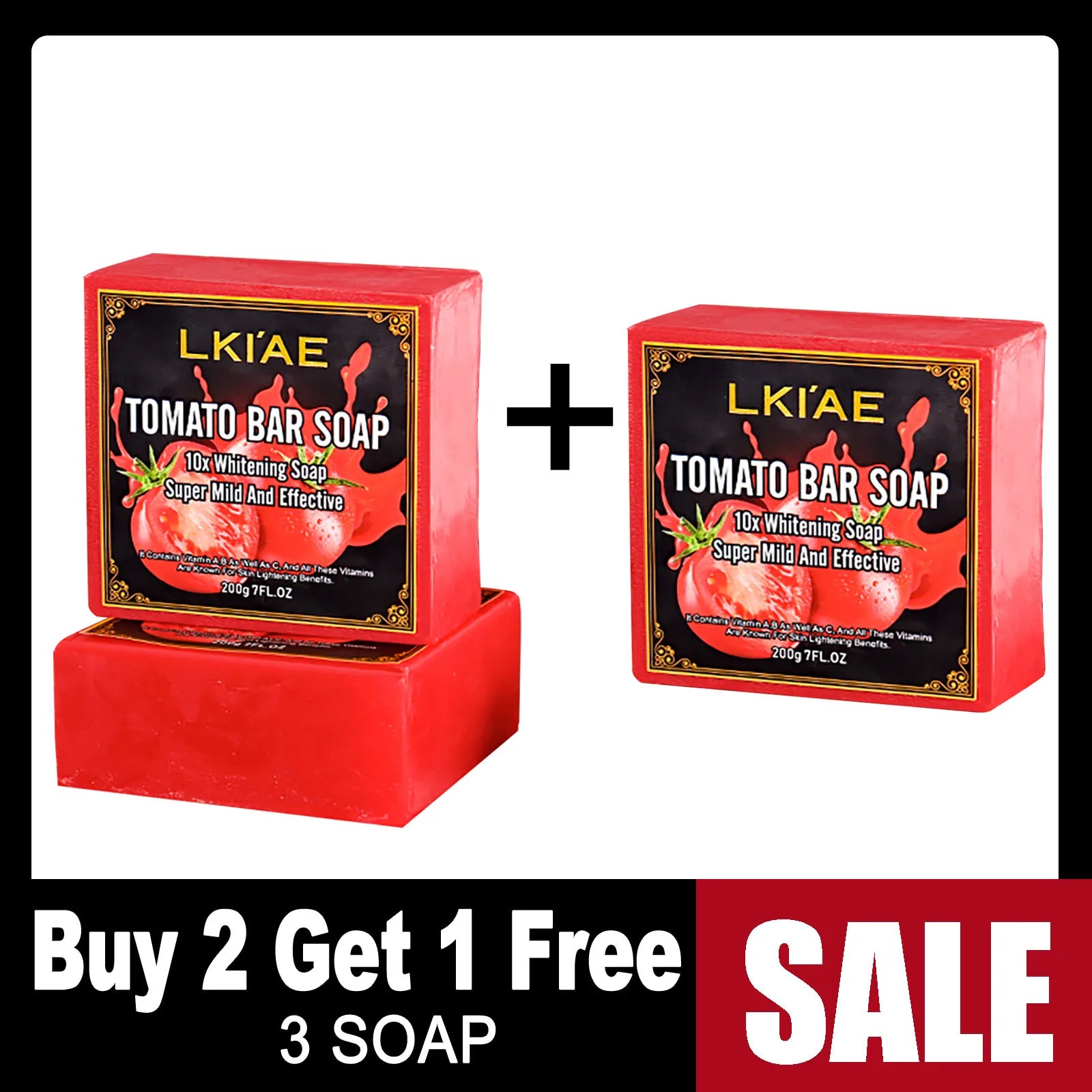 LKIAE Tomato Fruit Scented Natural Bar Soap – 200g