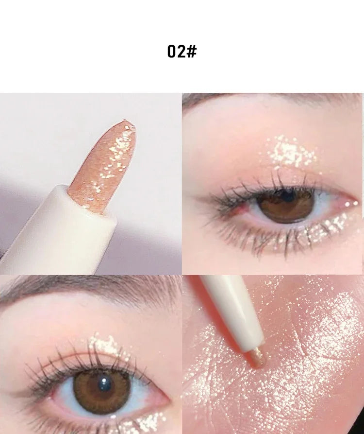 Glitter Pink Silkworm Eye Shadow Pencil