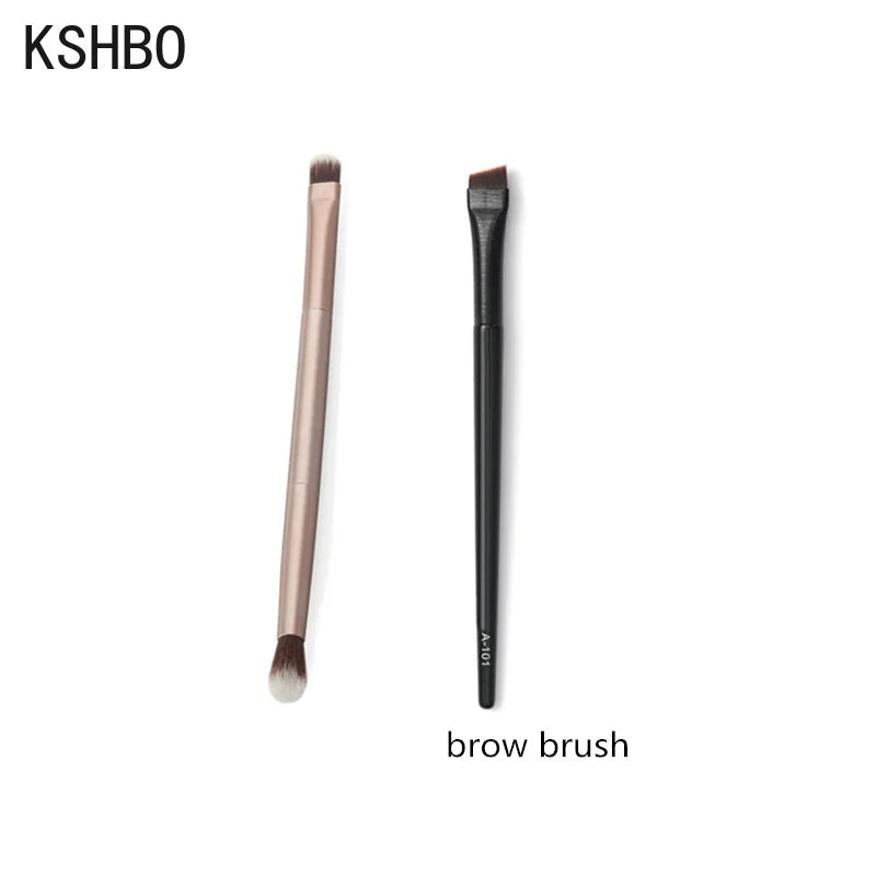 KSHBO 2pcs Brow & Eyeliner Brush Set