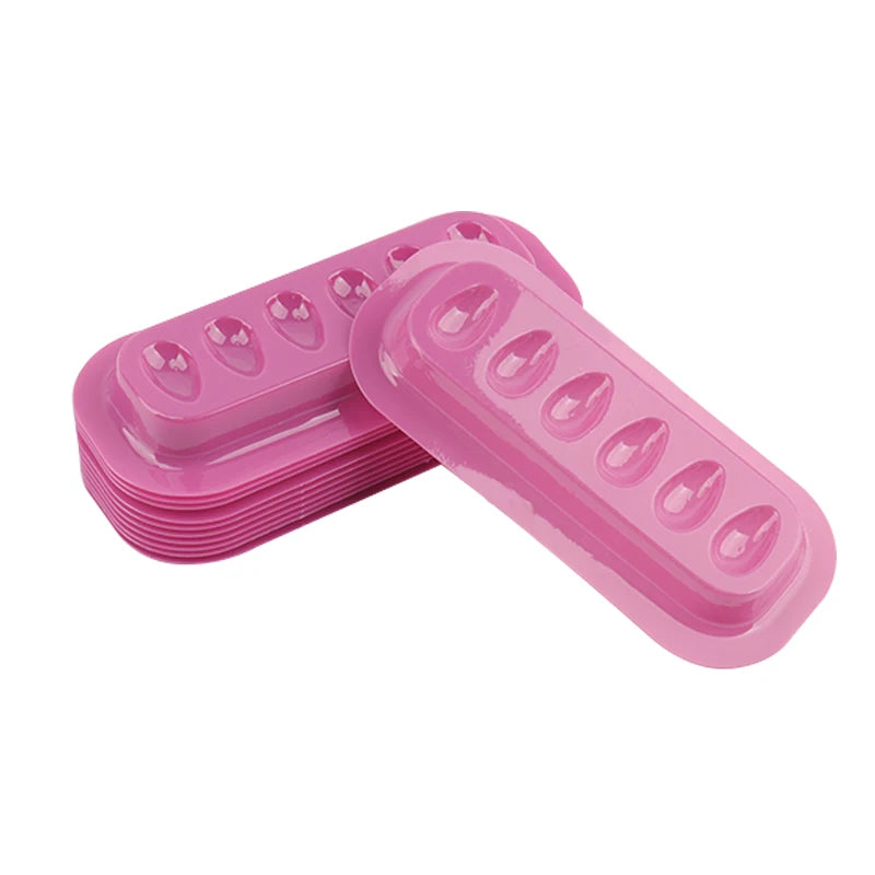 100pcs Disposable Lash Glue Holder Stickers – PVC Adhesive Pallet Pads