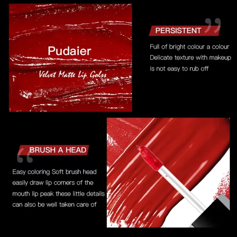17-Color Matte Long-Lasting Liquid Lipstick Set