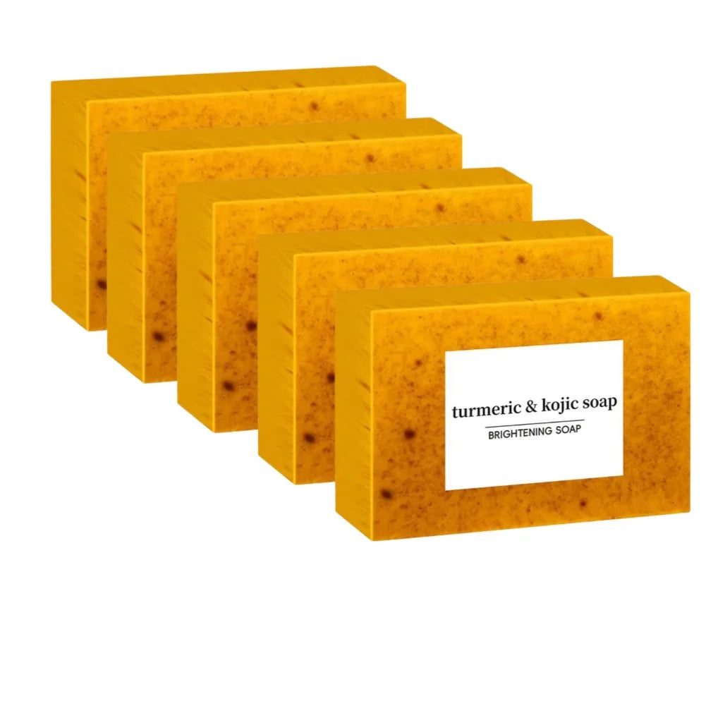 100g Turmeric & Lemon Kojic Acid Handmade Soap (1/3/5pcs)
