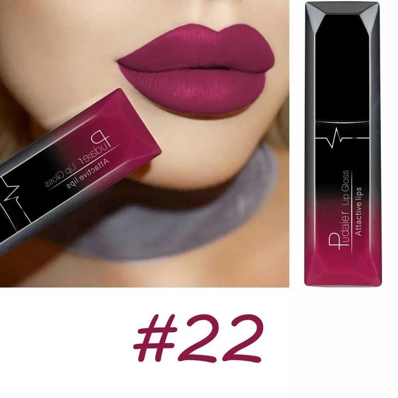 18-Color Matte Velvet Lipstick Set