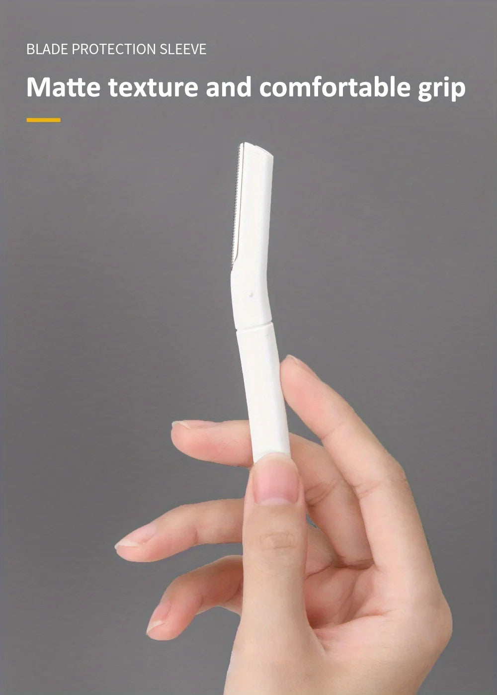 Stainless Steel Eyebrow Trimmer with Comb