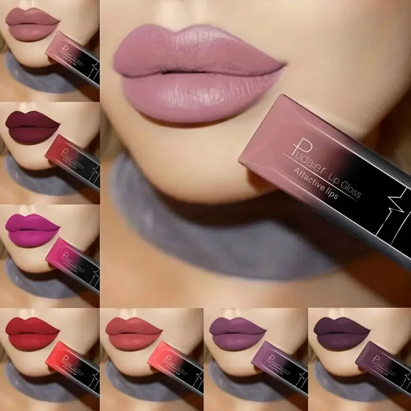 17-Color Matte Long-Lasting Liquid Lipstick Set