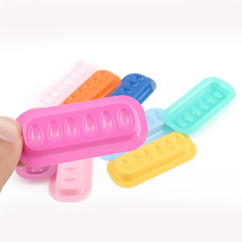 100pcs Disposable Lash Glue Holder Stickers – PVC Adhesive Pallet Pads