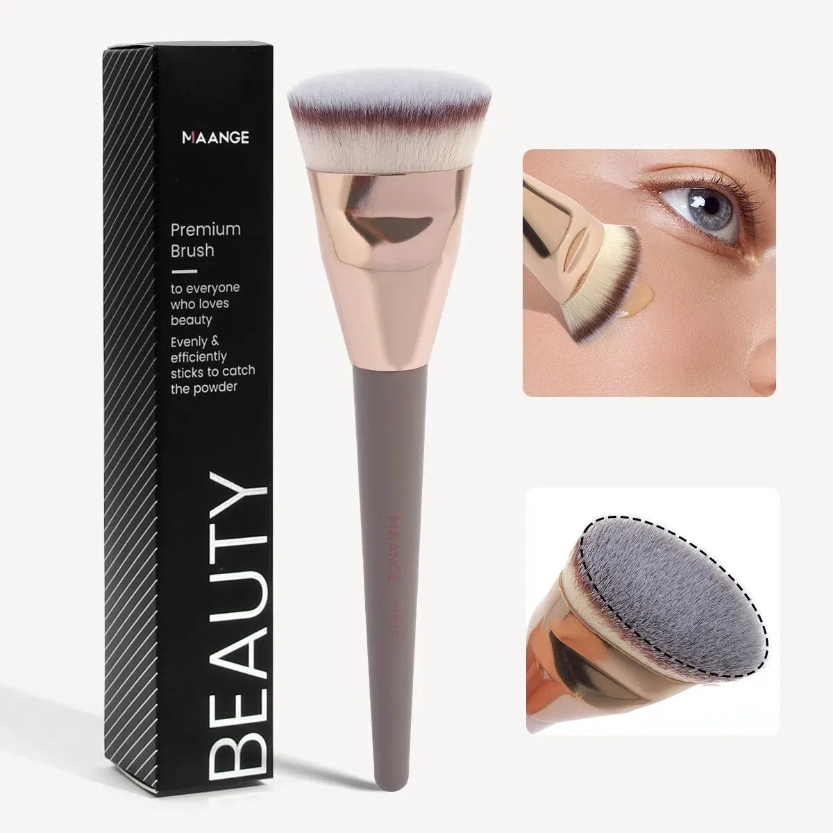 Flat Head Foundation Brush with Case