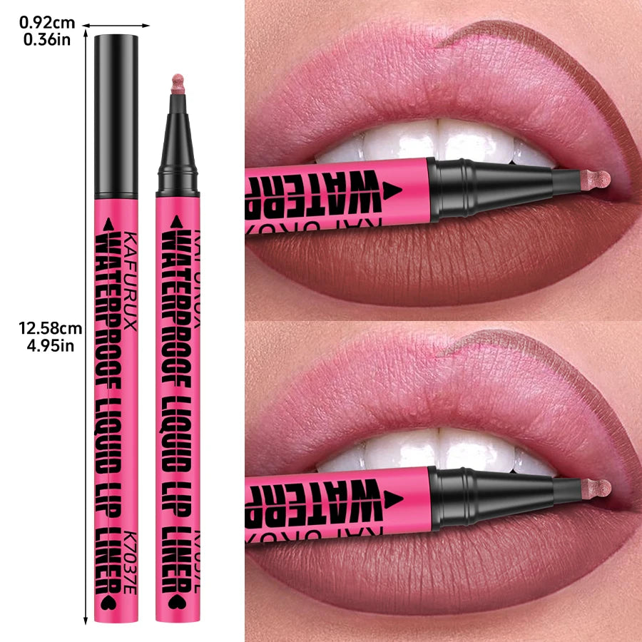 1PC 12-Color Waterproof Matte Lip Liner Pencil