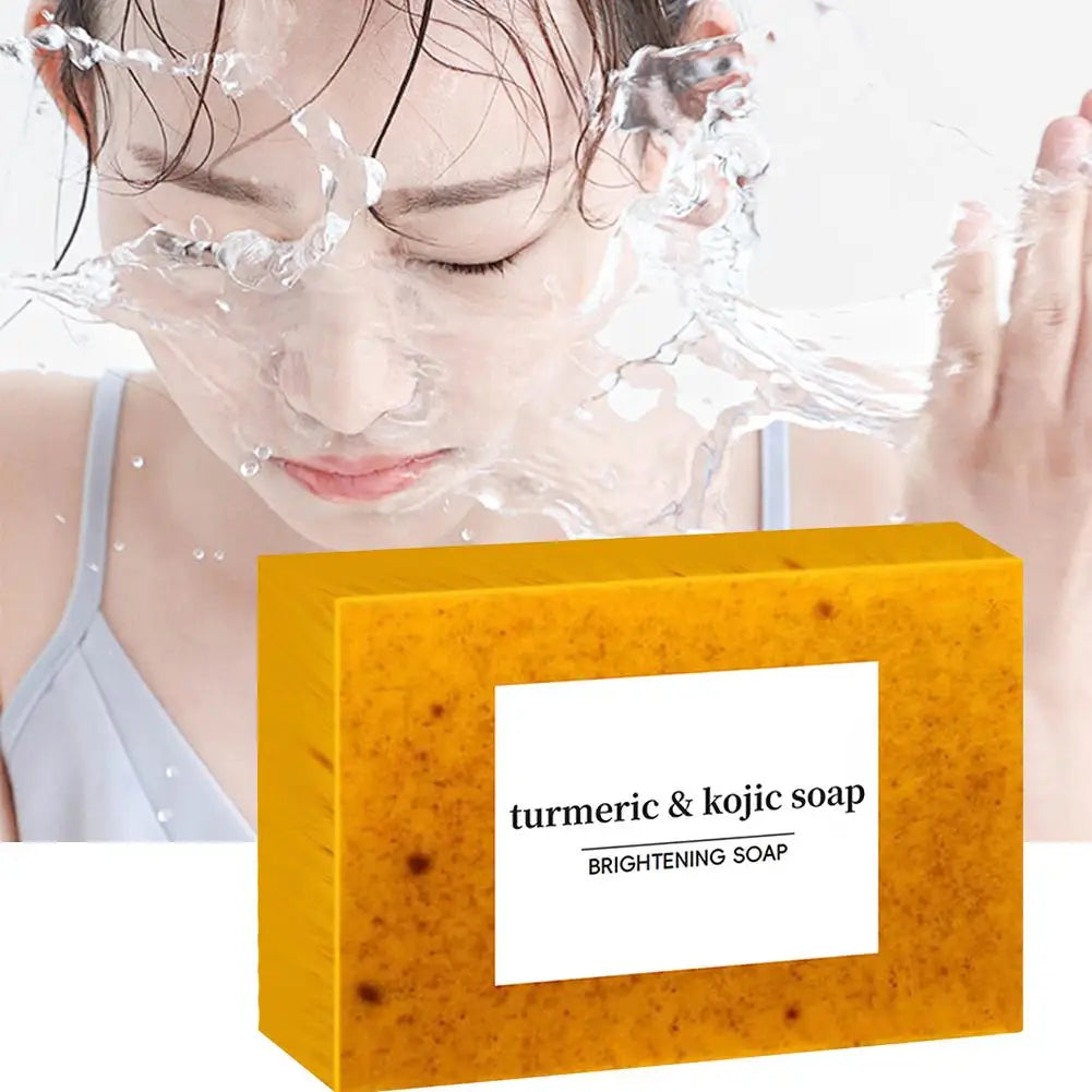 100g Turmeric & Lemon Kojic Acid Handmade Soap (1/3/5pcs)