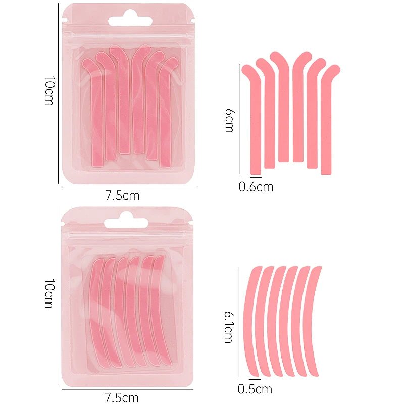 6 Pcs Silicone Eyelash Lift Pads