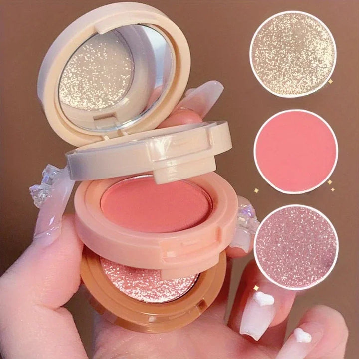 3-in-1 Blush & Highlighter Palette