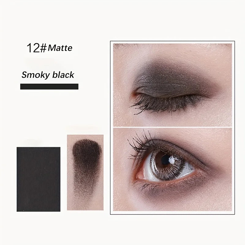 12-Color Pro Eyeshadow Palette – Matte & Shimmer Nudes