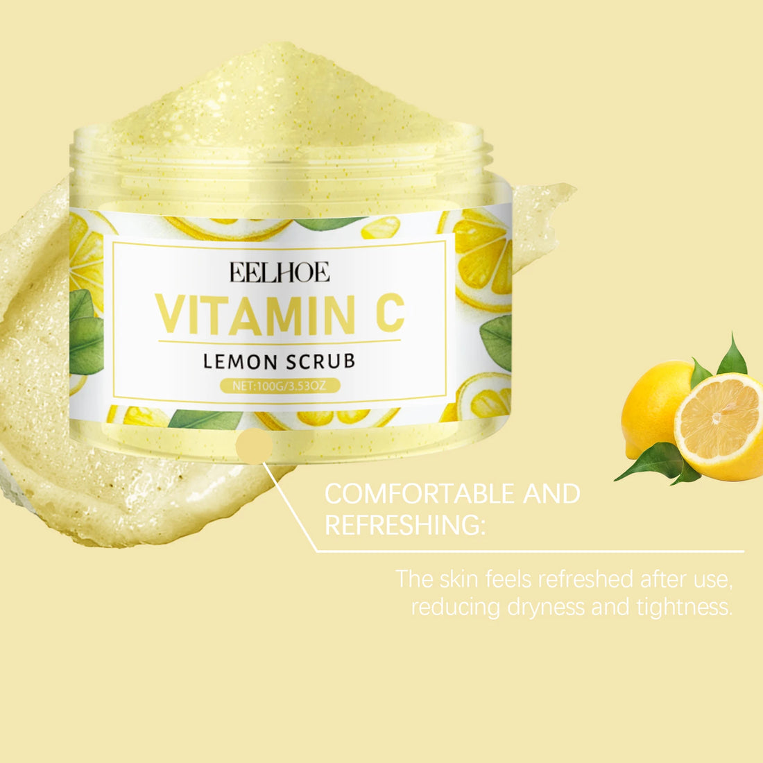 Lemon Sugar Body Scrub – Exfoliating & Moisturizing