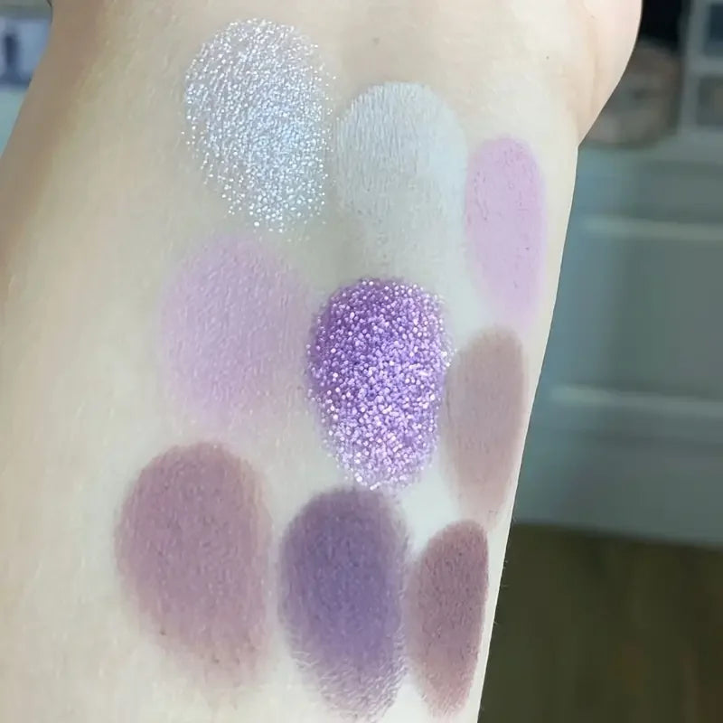 Purple Eyeshadow Palette – 9 Shades