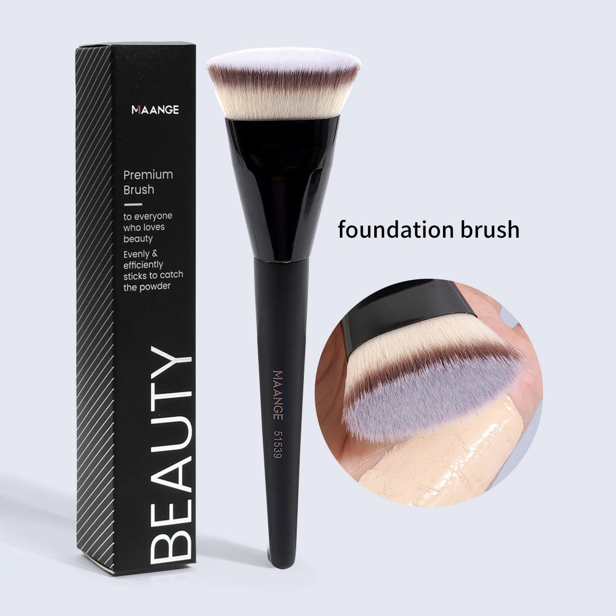 Flat Head Foundation Brush with Case