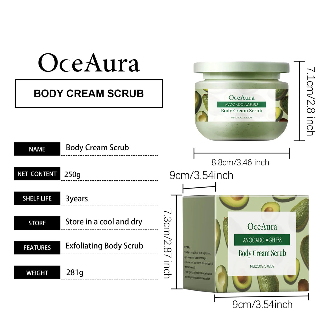 Avocado Exfoliating Body Scrub