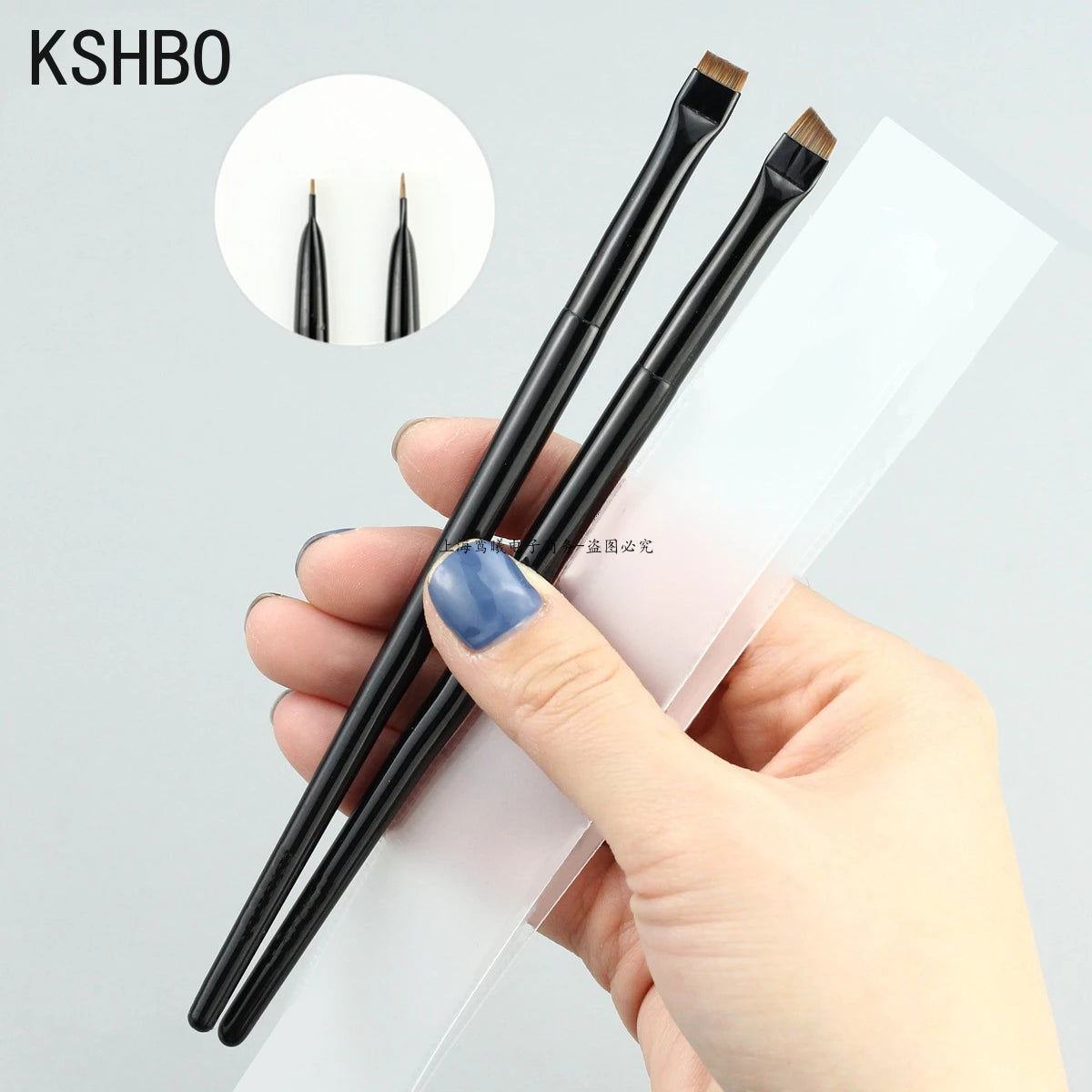KSHBO 2pcs Brow & Eyeliner Brush Set