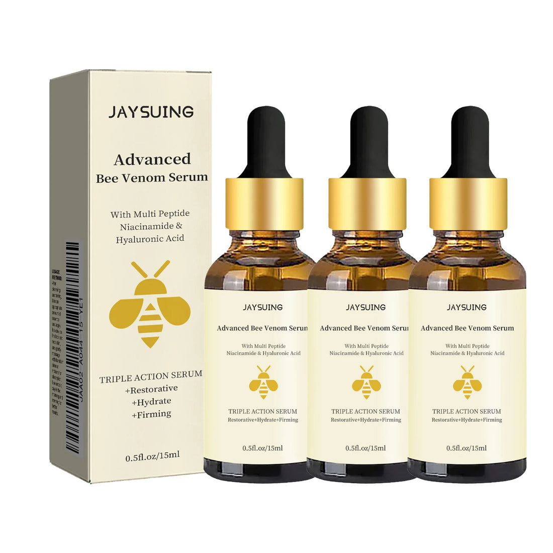 1/2/3pcs Bee Venom Facial Serum – Wrinkle Reduction & Skin Tightening