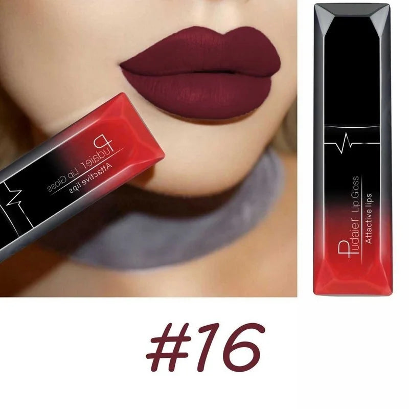 18-Color Matte Velvet Lipstick Set