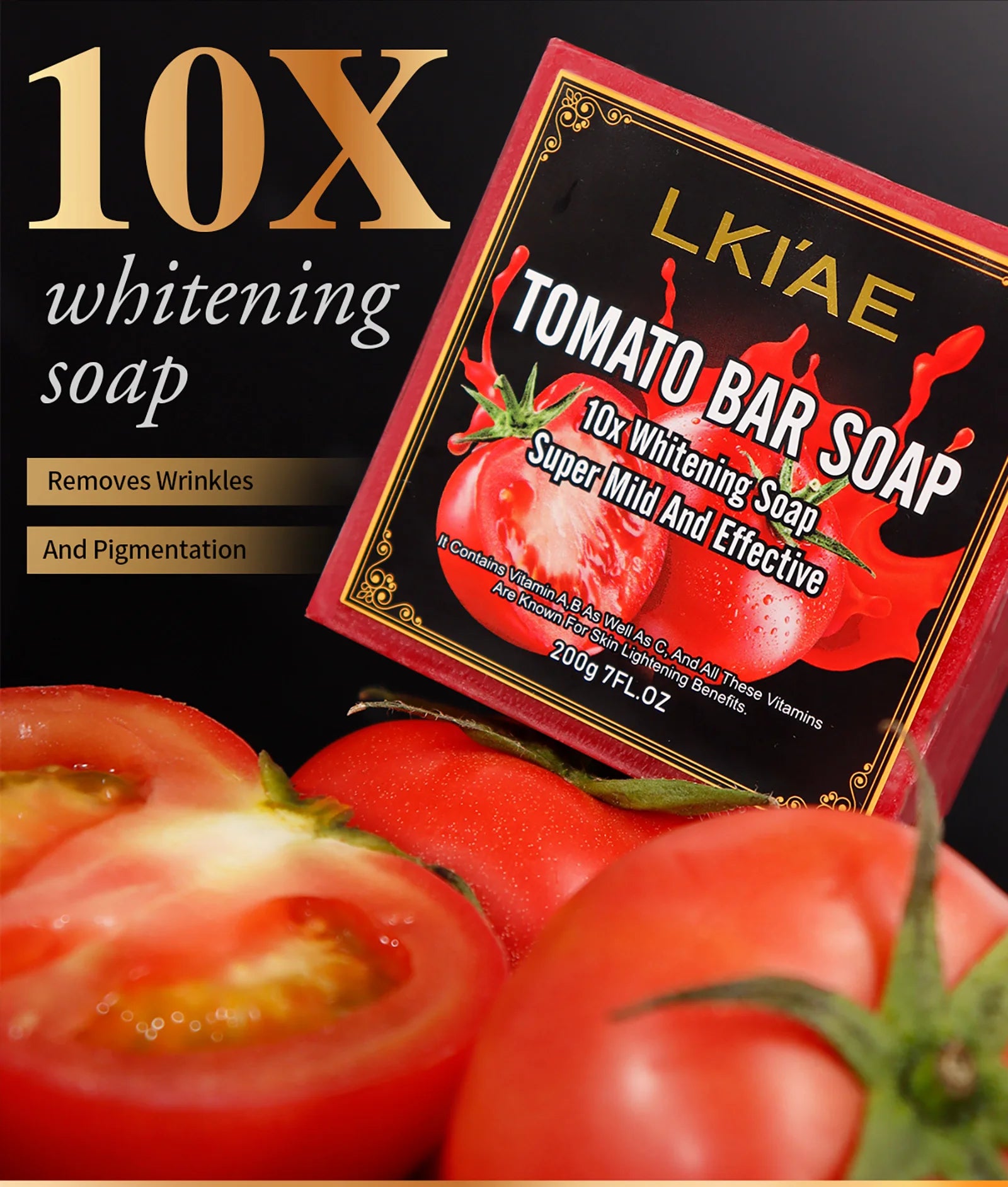 LKIAE Tomato Fruit Scented Natural Bar Soap – 200g