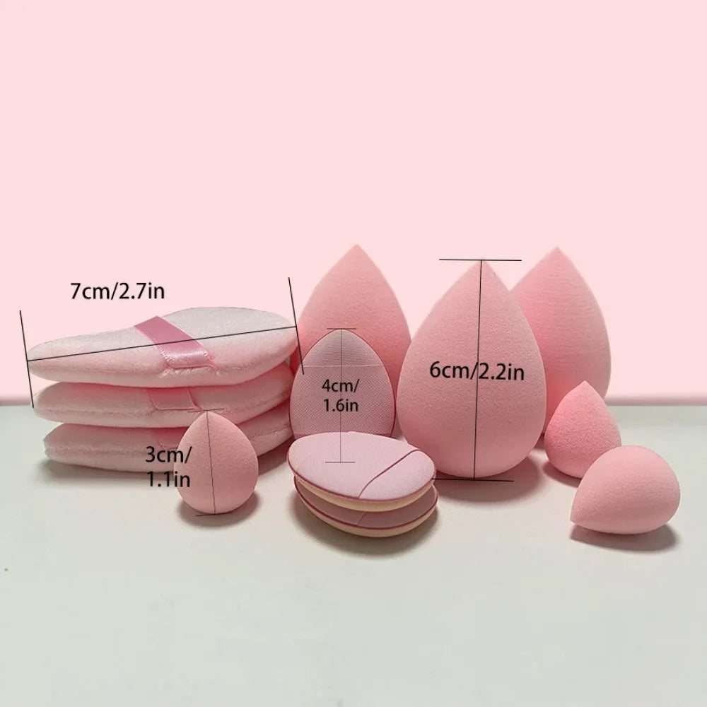 12Pcs Multicolor Makeup Sponge Set