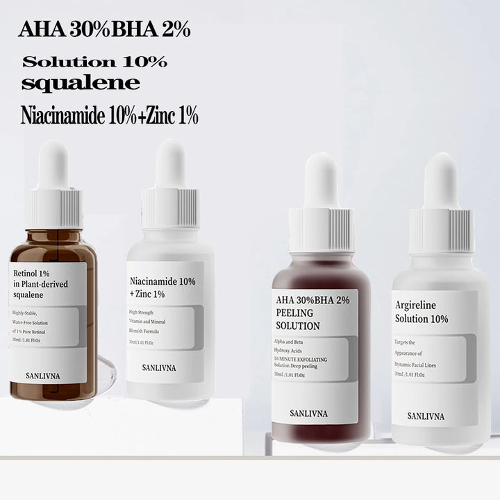 AHA 30% + BHA 2% Exfoliating Serum with Niacinamide & Hexapeptide