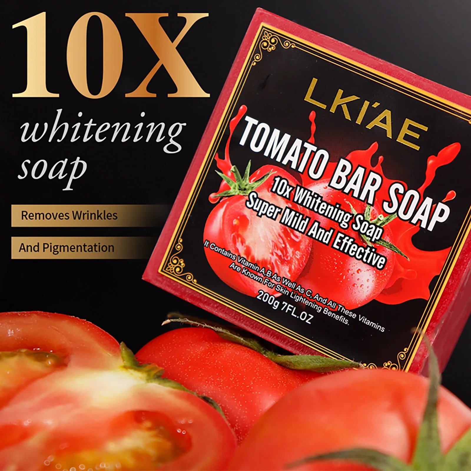 LKIAE Tomato Fruit Scented Natural Bar Soap – 200g