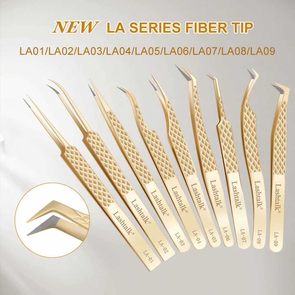Lashtalk Stainless Steel Eyelash Extension Tweezers