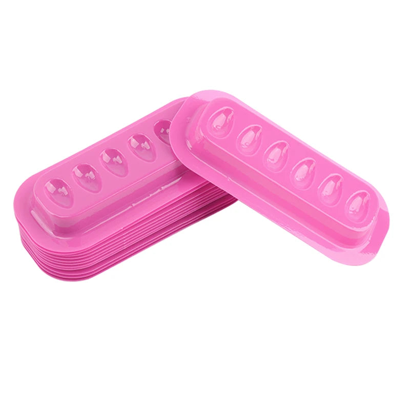 100pcs Disposable Lash Glue Holder Stickers – PVC Adhesive Pallet Pads