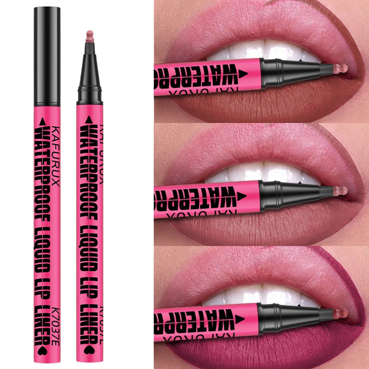1PC 12-Color Waterproof Matte Lip Liner Pencil