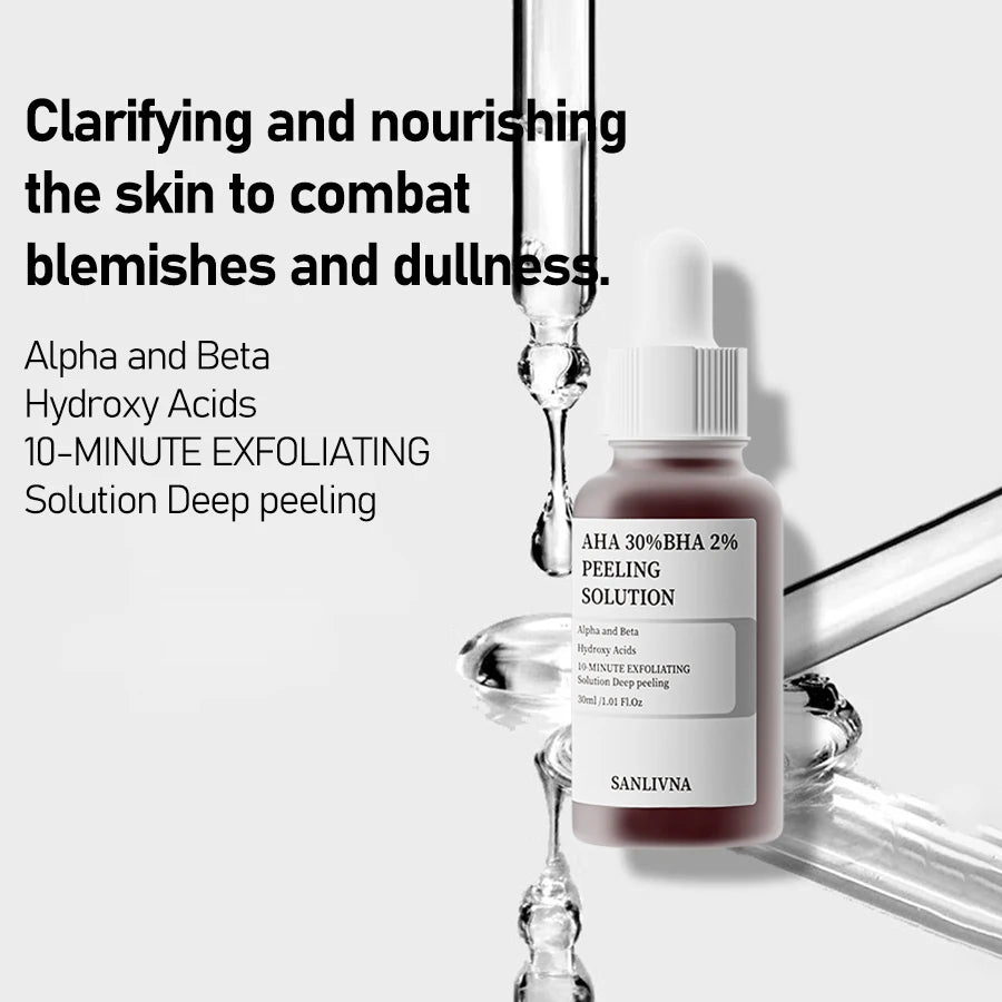 AHA 30% + BHA 2% Exfoliating Serum with Niacinamide & Hexapeptide