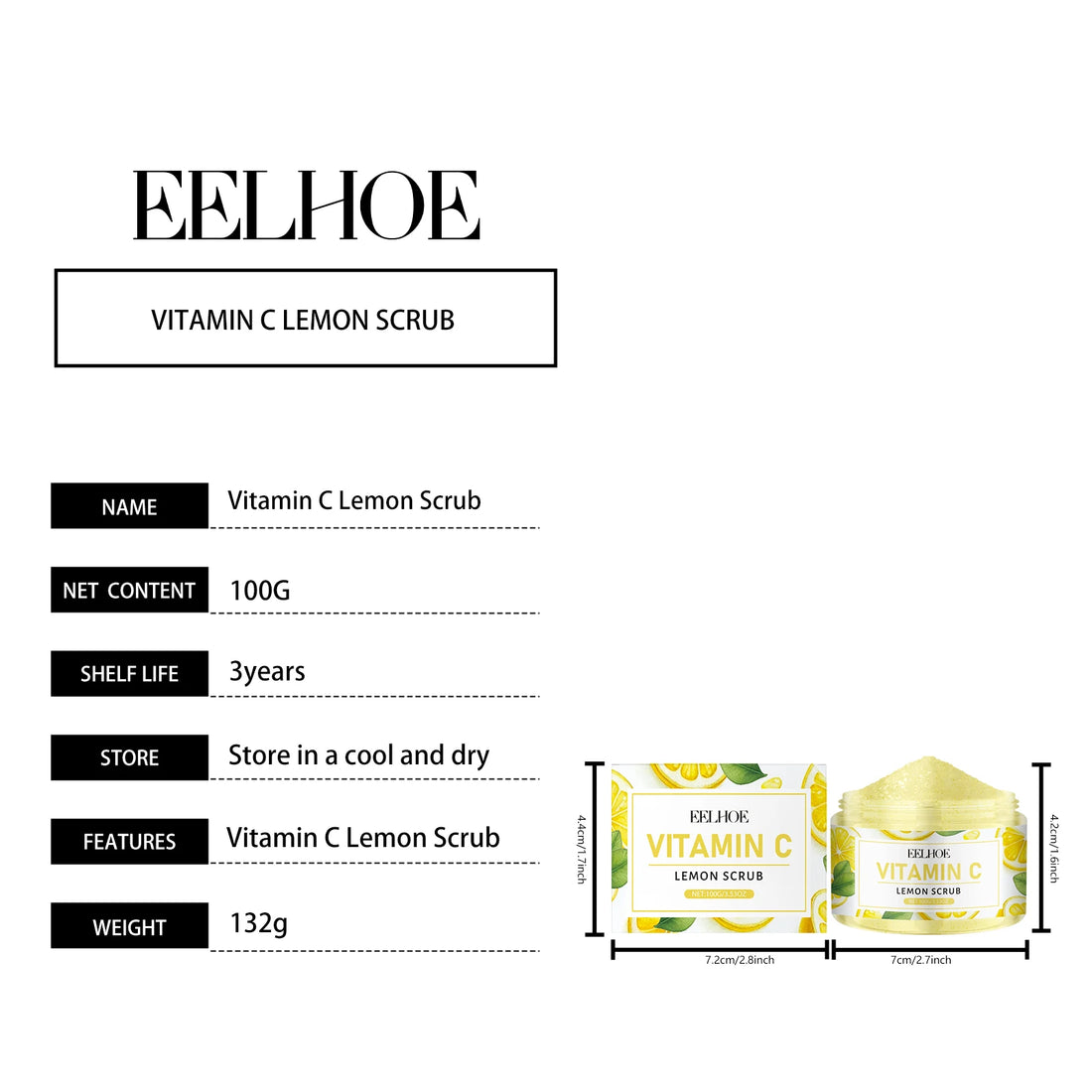 Lemon Sugar Body Scrub – Exfoliating & Moisturizing