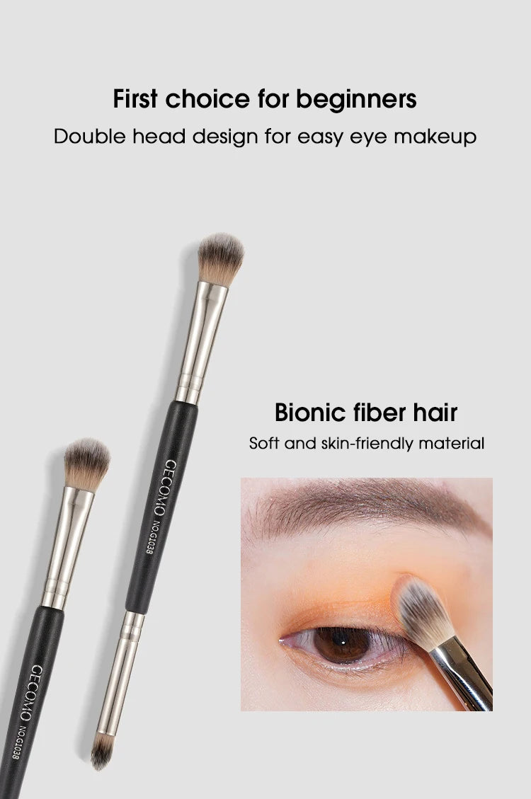 Double-Headed Eyeshadow Brush for Makeup Beginners