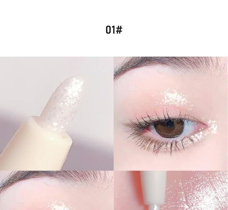 Glitter Pink Silkworm Eye Shadow Pencil